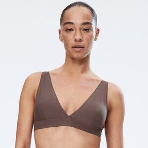 H&M Soft Cup Microfiber Bra - Beige - Size M